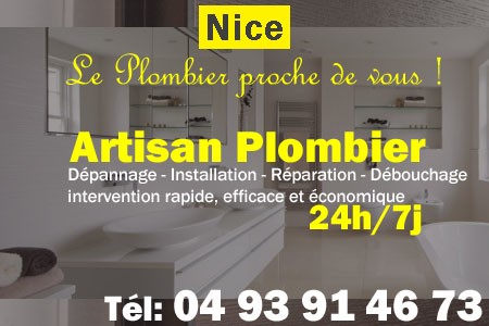 Plombier Nice - Plomberie Nice - Plomberie pro Nice - Entreprise plomberie Nice - Dépannage plombier Nice